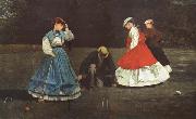 Winslow Homer The Croquet Game (mk44) oil painting reproduction